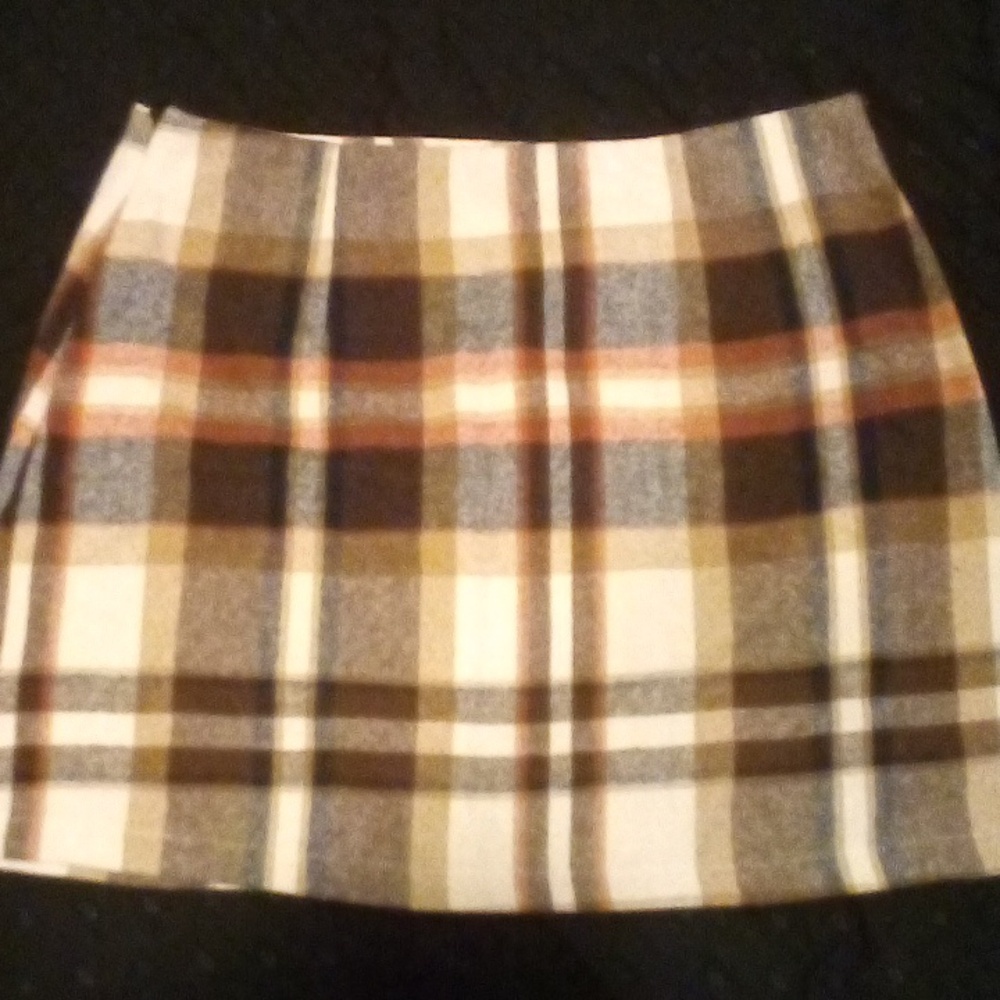 SHEIN Multicolor Plaid A-Line Skirt